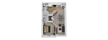 Pulitzer I floor plan at Central Park Apartments, Ohio, 43235