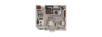 a1 floor plan  1 bedroom  1199 square feet