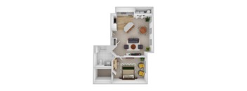 Shakespeare floor plan at Central Park Apartments, Ohio, 43235