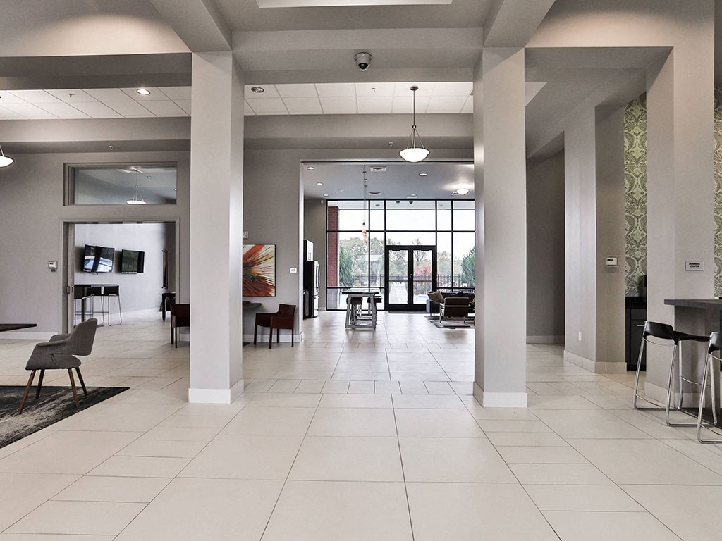 Clubhouse area at Residences at The Streets of St. Charles Apartments in  Missouri, 63303