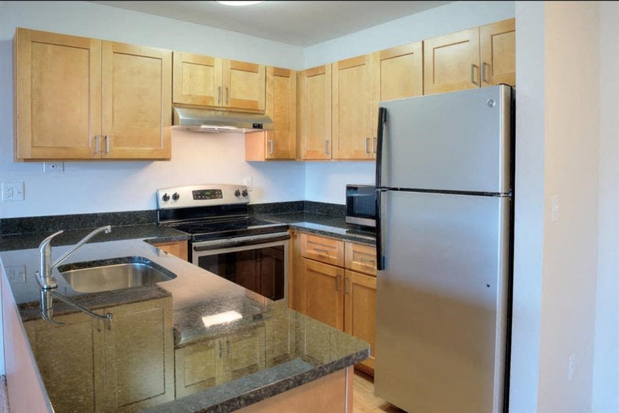 Stainless Steel Sink With Faucet In Kitchen at The Villas at Northstar, Ann Arbor, 48105