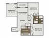3 Bed 2 Bath Floor Plan 3 Bed 2 Bath Floor Plan at Waterchase Apartments, Michigan, 49519