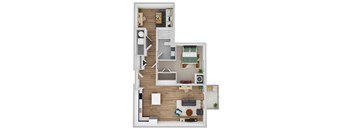 Wildwood floor plan image at Park 205, Park Ridge, IL, 60068