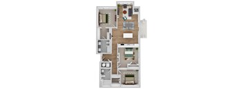 Woodland A floor plan image at Park 205, Illinois