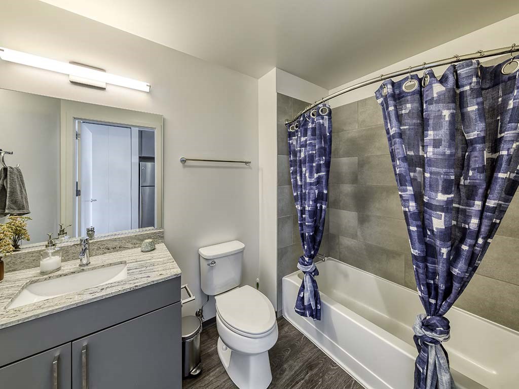 Bathroom With Bathtub at Noca Blu, Chicago