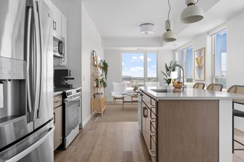 Hallon II - kitchen at The Hallon luxury apartments in Hopkins, MN