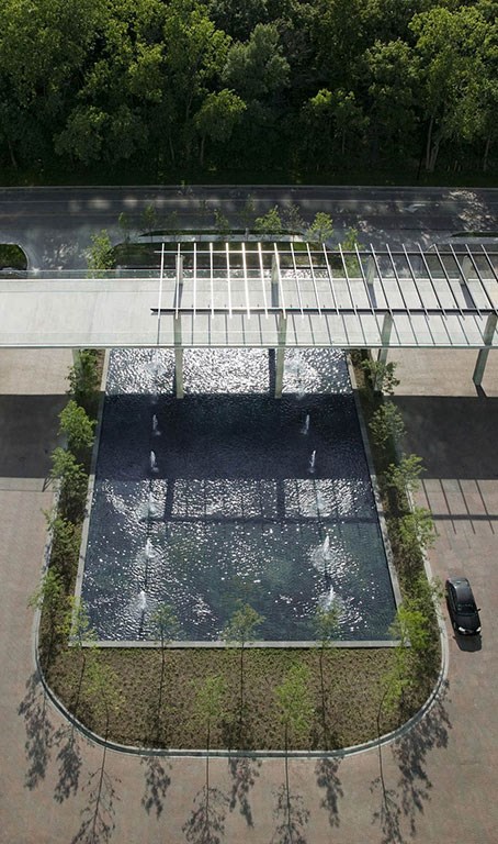 Aerial Exterior View at Optima Old Orchard Woods, Skokie, IL