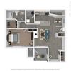 1 Bed 1 Bath Floor Plan 1 Bed 1 Bath Floor Plan at The Villas at Main Street, Ann Arbor