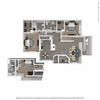 3 Bed 3 Bath Floor Plan 3 Bed 3 Bath Floor Plan at The Villas at Main Street, Ann Arbor, MI, 48103