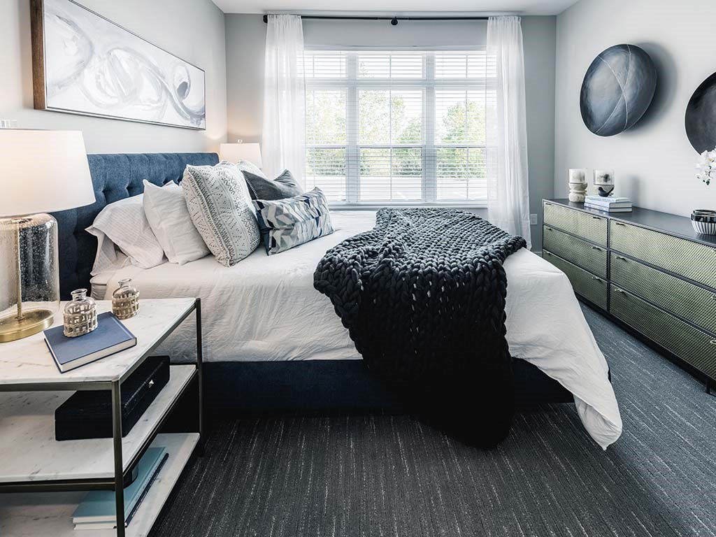 BEdroom at Velo Village Apartments, Franklin, WI