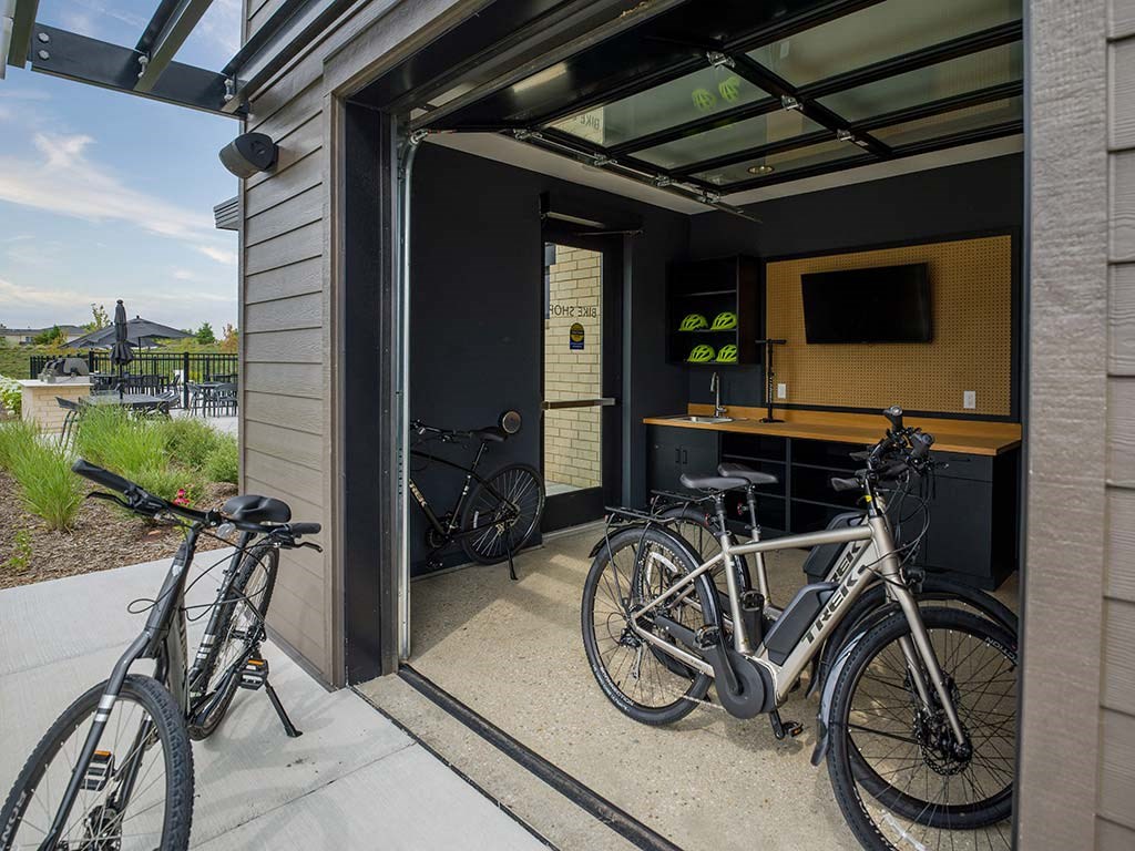 Bike shop at Velo Village Apartments, Franklin, WI, 53132