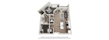 1 bedroom 1 bathroom at Velo Village Apartments, Franklin, WI, 53132