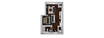 Canto 1 bed 1 bath floor plan at The Aurilla, Cottage Grove, 55016