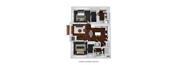 Sonnet 2 Bed 2 Bath Floor Plan at The Aurilla, Cottage Grove, MN