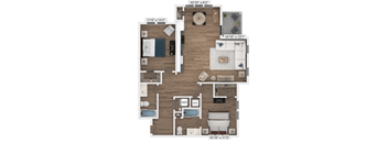 B2 Floor Plan at Azalea, Florida