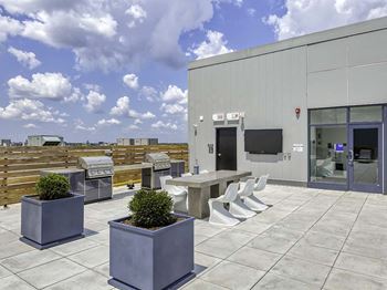 Rooftop Terrace Seating at Noca Blu, Illinois