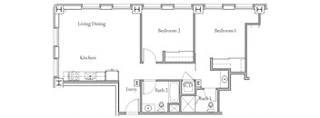 Two Bedroom Two Bathroom