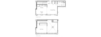 One Bedroom One Bathroom Loft