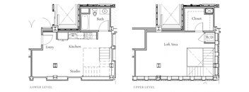 One Bedroom One Bathroom Loft