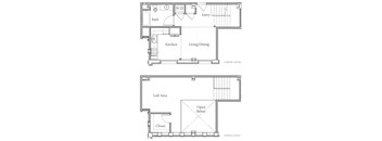 One Bedroom One Bathroom Loft