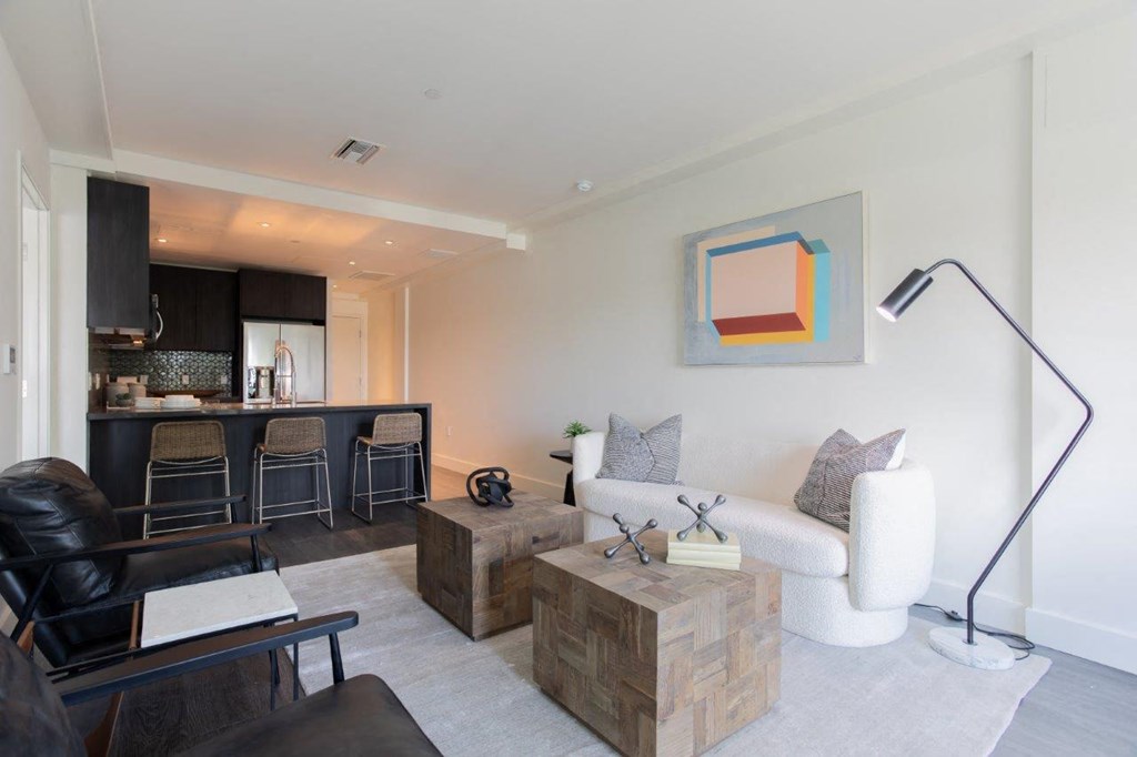 logan living room dark finishes