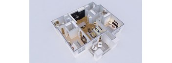 Cielo Floor Plan 2 Bed - 2 Bath |1,089 sq. ft. View 1