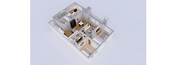 Santa Ana Floor Plan 3 Bed - 2 Bath |1,340 sq. ft. View 1