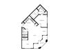A9 - 1 bed 1 bath - 824 sq ft - floorplan layout