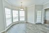 Unfurnished interior model living room and kitchen