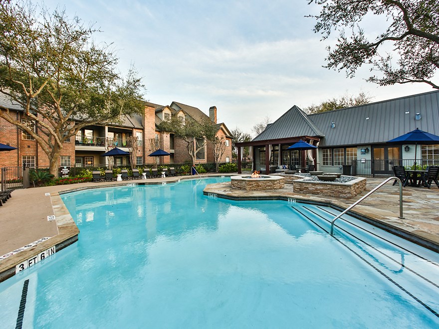 Pool and Sun Deck  at The Villages of Briar Forest, Houston, 77077