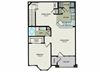 Aberdeen 1 Bedroom Floor Plan