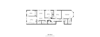 A floor plan of a house with a total area of 1358 square feet.