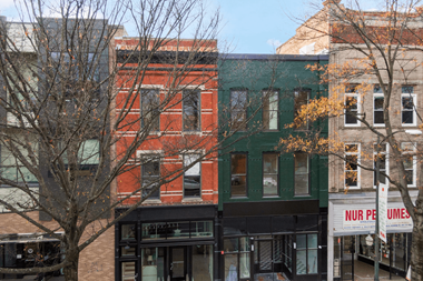 Front of Hammond Lofts, apartment in Downtown Richmond.