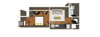 A drawing of a bathroom with a toilet, sink, and bathtub.