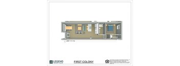 A floor plan for a property by Legend Property Group.