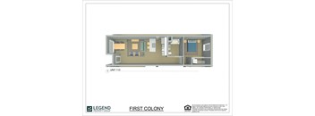 A floor plan of a property by Legend Property Group.