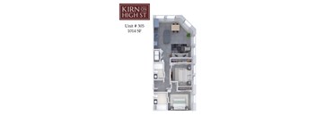 Kirn on high street apartment floor plan.