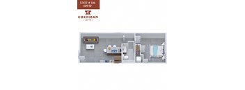 A floor plan of a Chenman LDFTs unit.