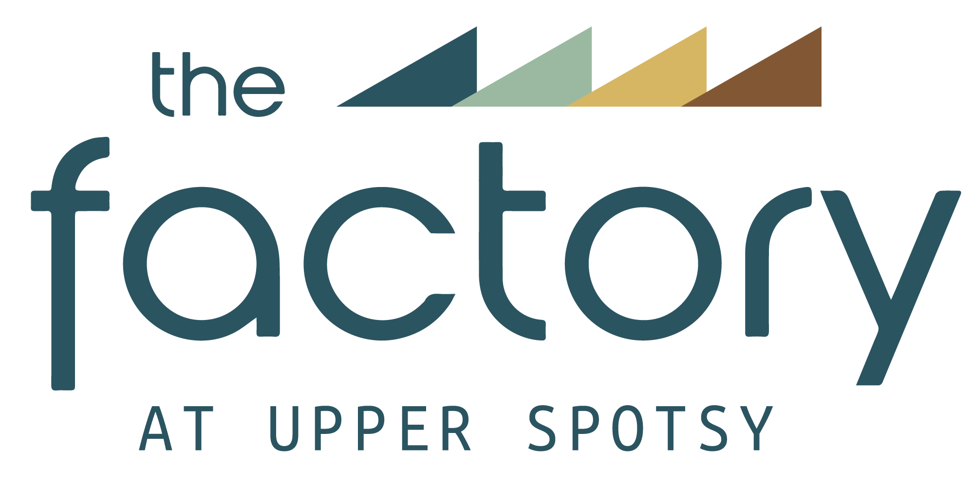 The Factory at Upper Spotsy logo with a green background.