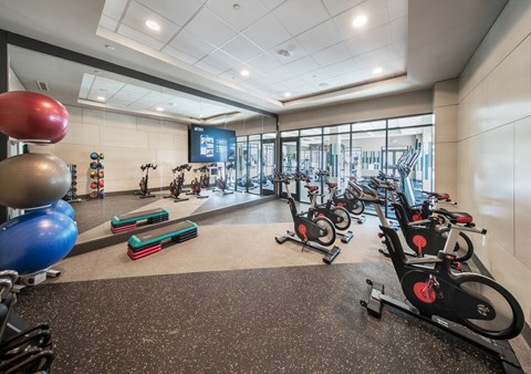 Fitness center at Parc at Princeton Junction Apartments, Princeton, New Jersey