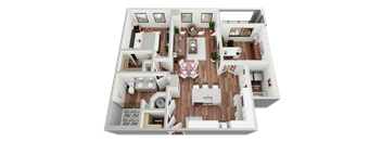 1D Floor Plan at Magnolia Square, Naples