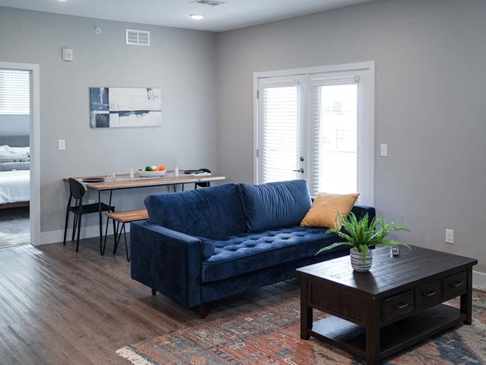 Living room at Westown at Wilson