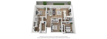 three bedroom two bath 1335 sq ft