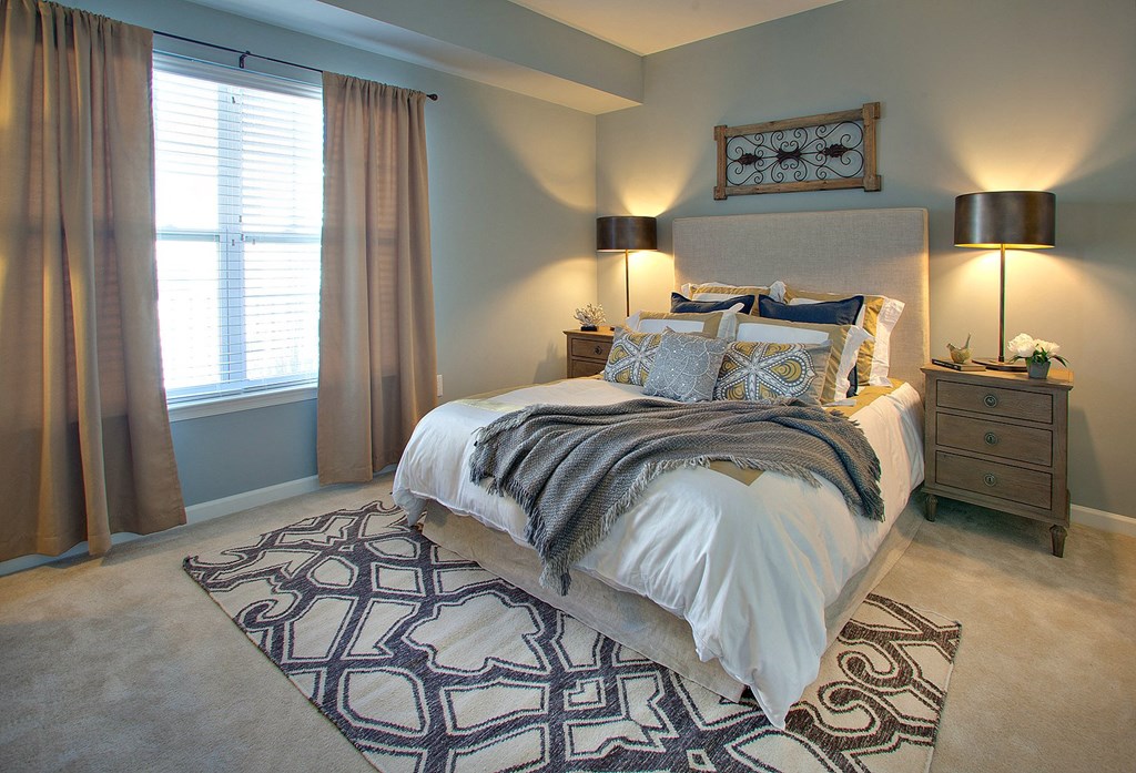 bedroom model at Hillside Club Apartments, Livingston, NJ