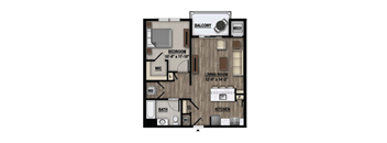 1 bed 1 bath C at Parc at Princeton Junction Apartments, New Jersey