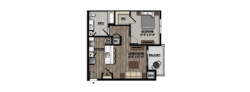 1 bed 1 bath F at Parc at Princeton Junction Apartments, Princeton, NJ