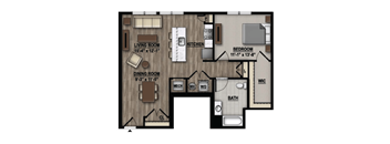 1 bed 1 bath H at Parc at Princeton Junction Apartments, Princeton, New Jersey