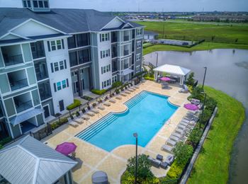 Aerial Pool View at Palms at Magnolia Park, Florida