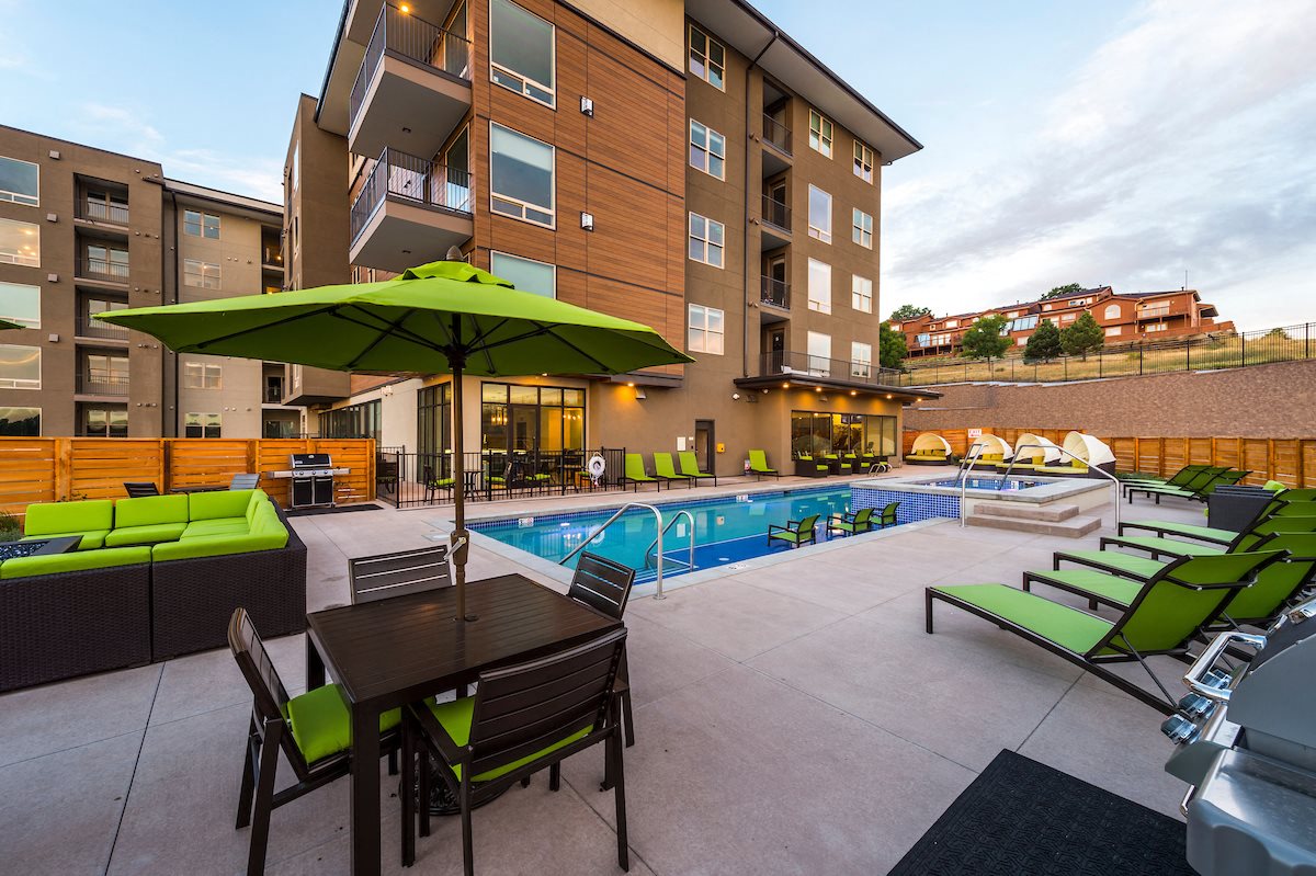 Swimming Pool at Union West Apartments in Lakewood, CO