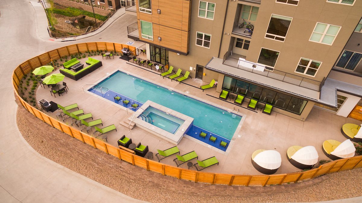 Swimming Pool at Union West Apartments in Lakewood, CO